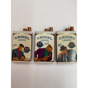 Vintage 1994 Camel Lights Joes Place Collectible Tin Set With Eddie Floyd & Max